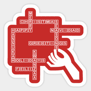 Holiday Crossword Sticker